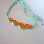 Statement necklace in shade..