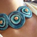 Blue necklace - azulado